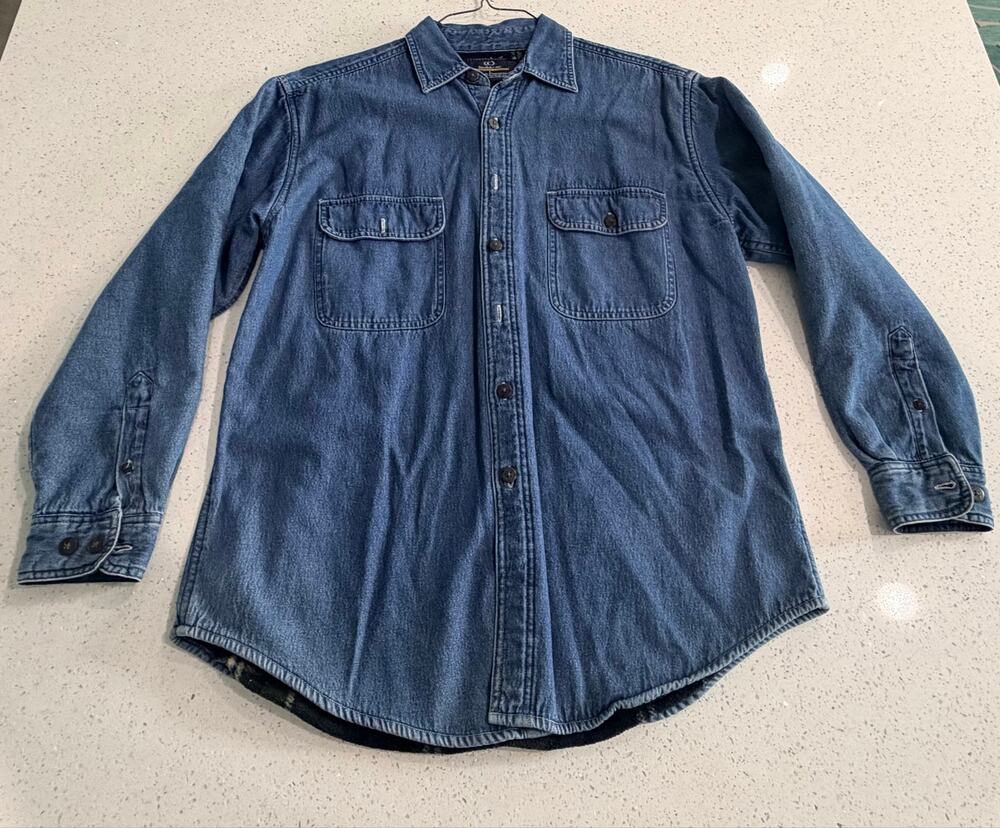 Vintage Cambridge Classics Men’s Size Large Denim Shirt Jacket/Shacket